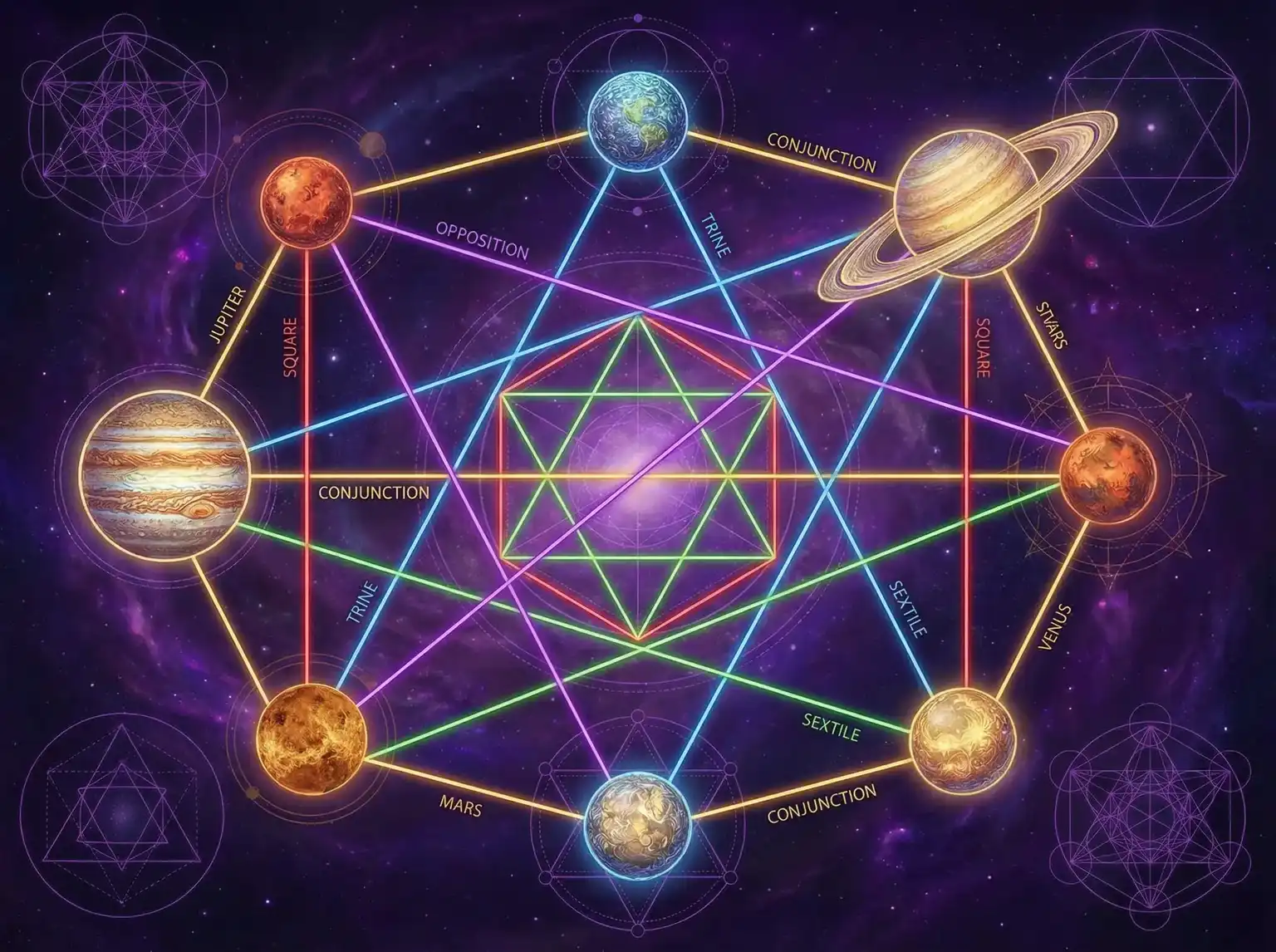 行星相位解读 - 博弈电视剧 | 占星学进阶